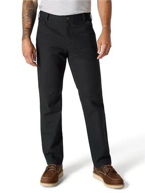 Carhartt Rugged Flex Duck Dungarees Black Relaxed Straight Work Pants 34x32